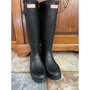 NWOT HUNTER Wellington Women's Original Tall Matte Black Riding Boots US 10